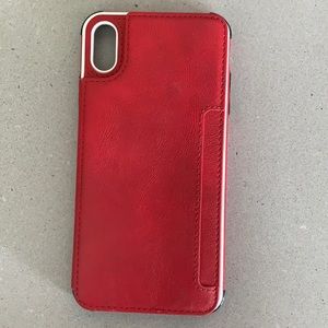 ❤️Apple iPhone cover/wallet  XS Max in red